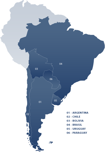 Mapa sudamérica